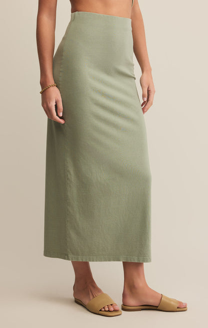 Gail Midi Skirt - Avocado