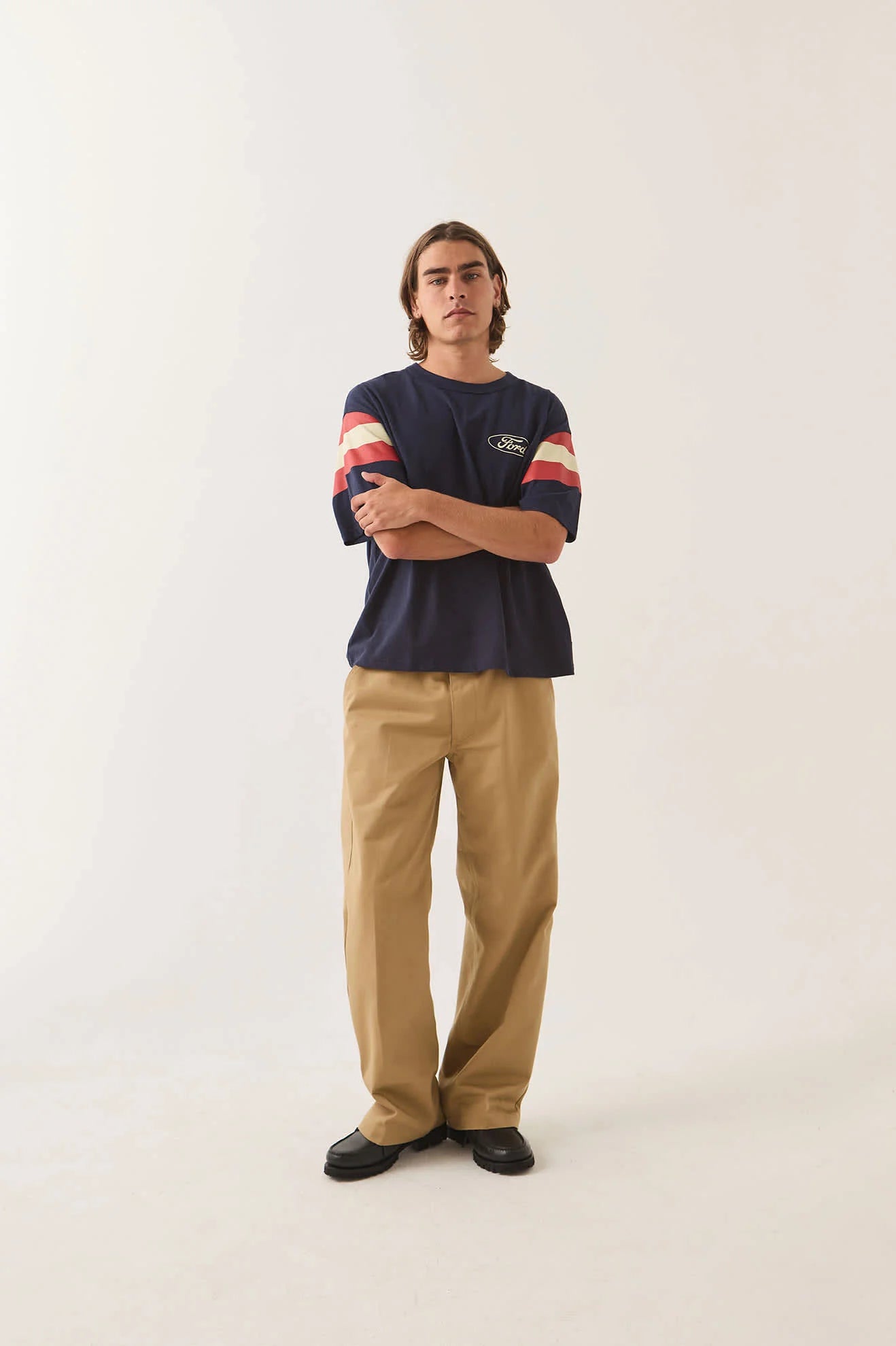 Ford Built Tough Jersey Tee - American Navy