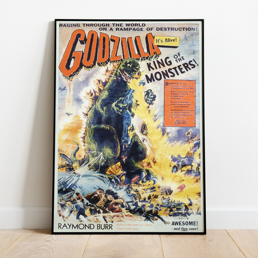 Vintage Godzilla Movie Poster