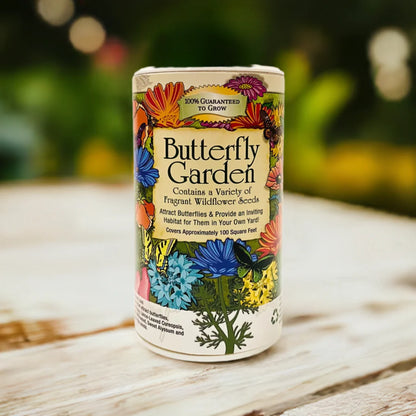 Butterfly Garden Shaker Can