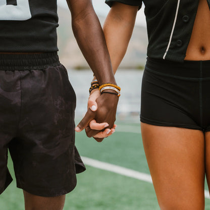 Game Day Black Gold - Hair Tie Bracelet