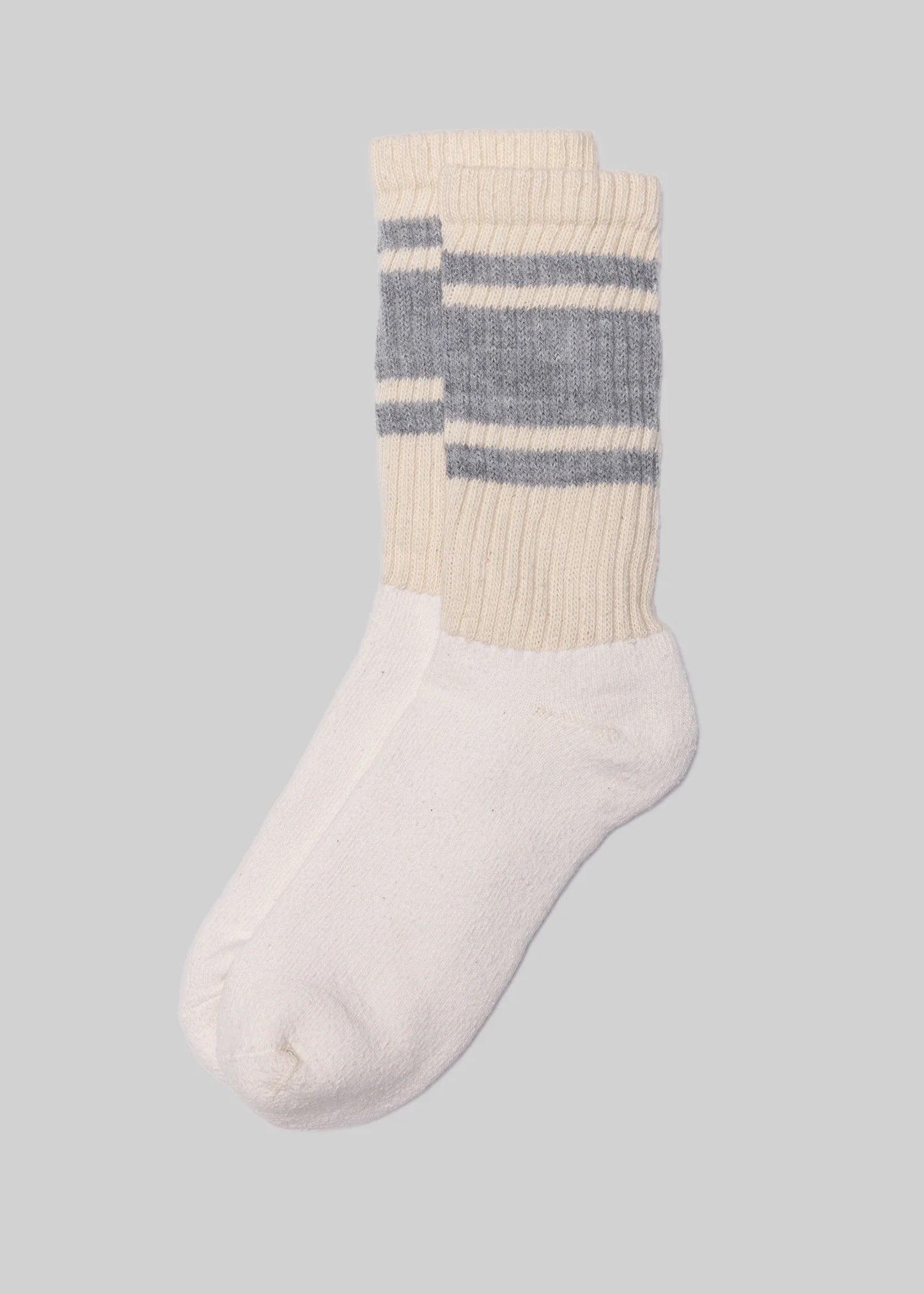 The Mono Stripe Crew - Grey Heather