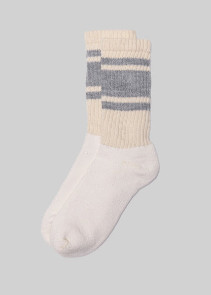 The Mono Stripe Crew - Grey Heather