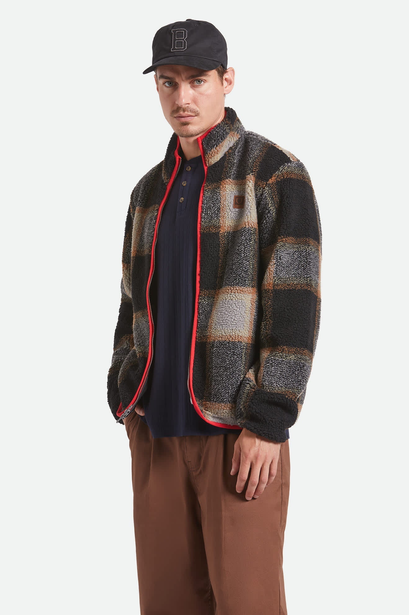 Buffalo Plaid Sherpa - Black/Cream