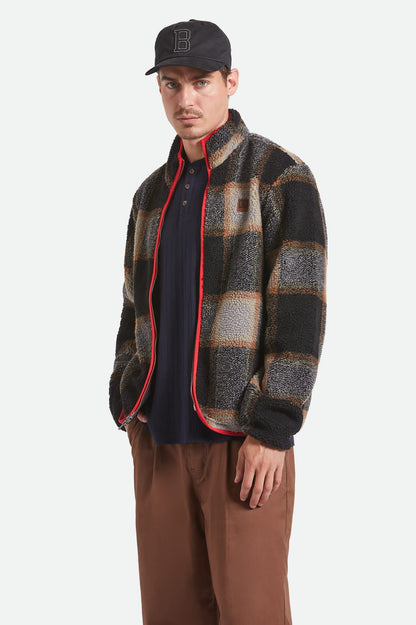 Buffalo Plaid Sherpa - Black/Cream
