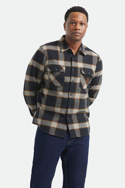 Bowery Flannel - Black/Cream