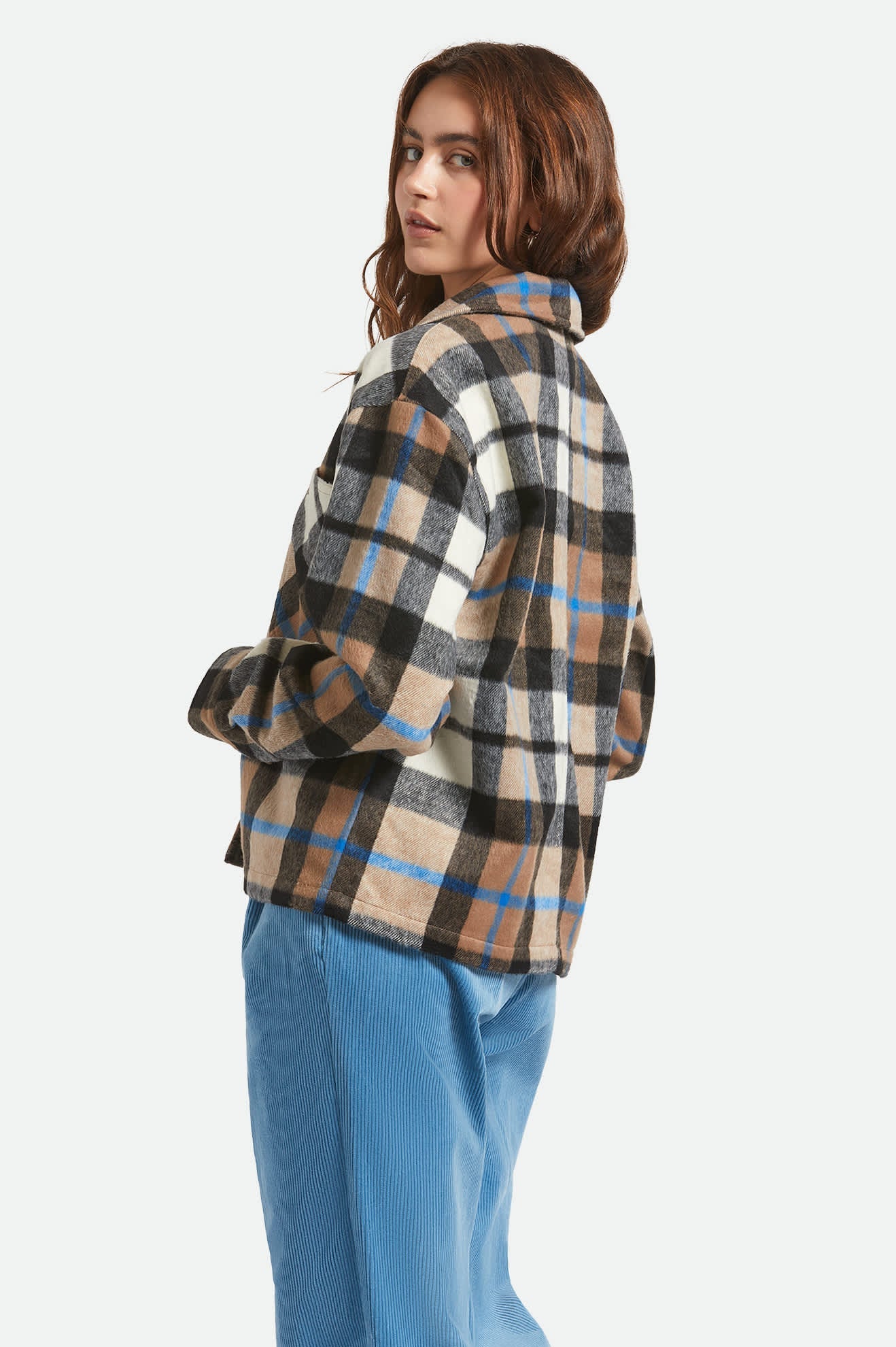 Bowery Women's Soft Brushed Flannel - Washed Black/Sand