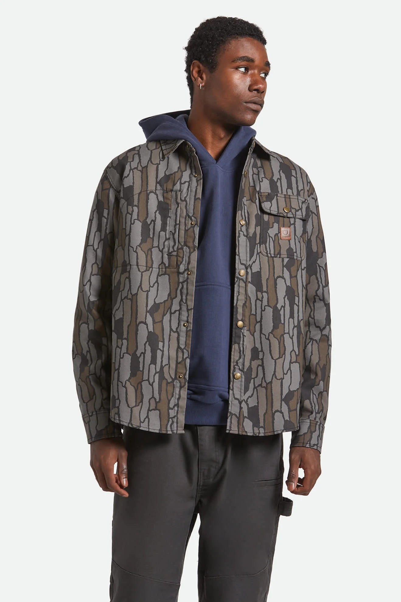Builders Stretch Overshirt - Bark Camo