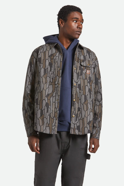 Builders Stretch Overshirt - Bark Camo