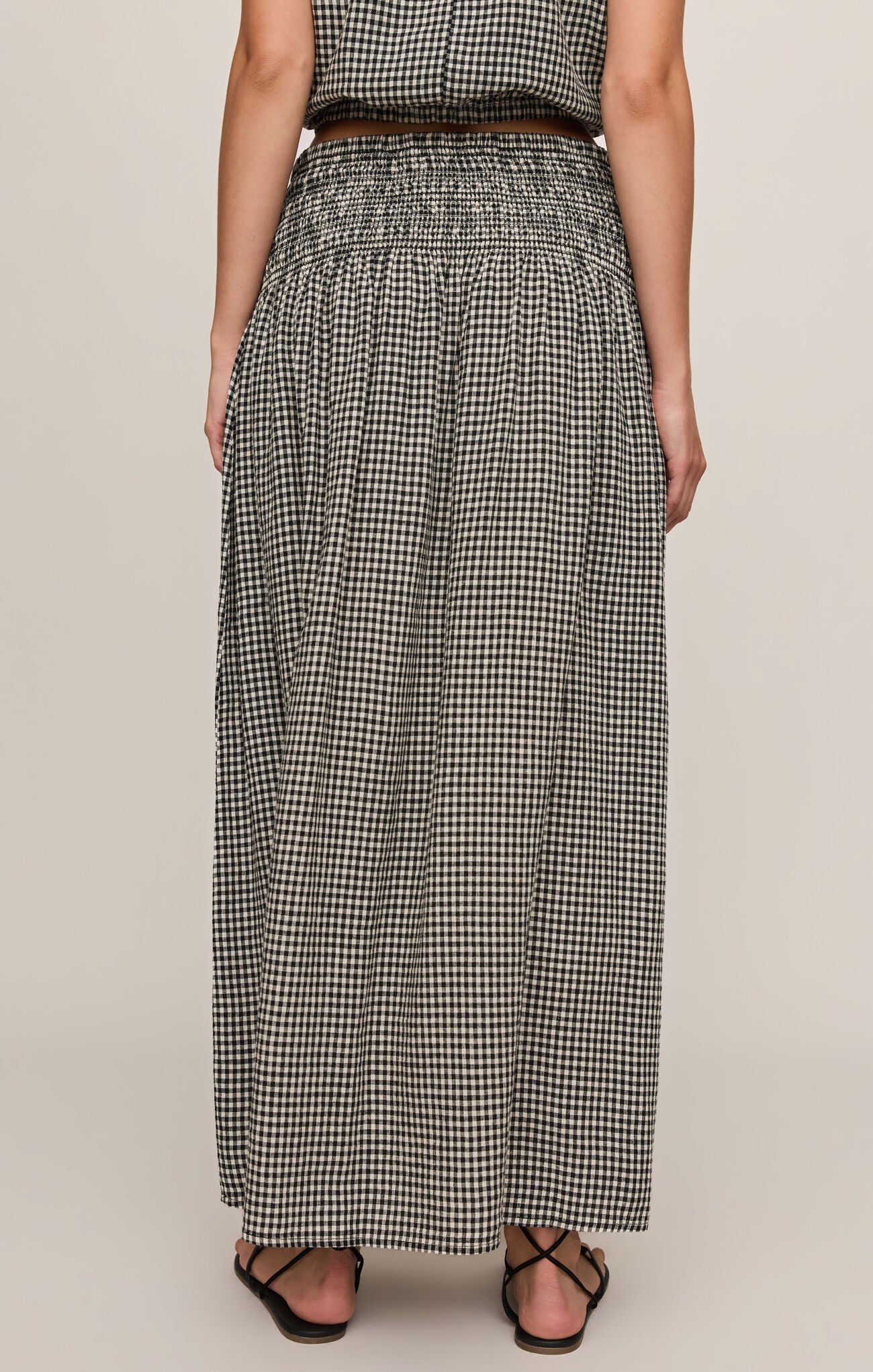 Brooke Gingham Skirt - Black