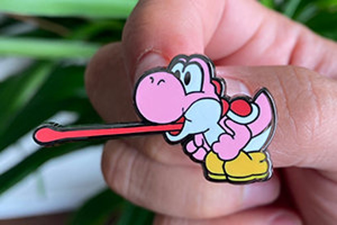 Yoshi Pink Enamel Pin
