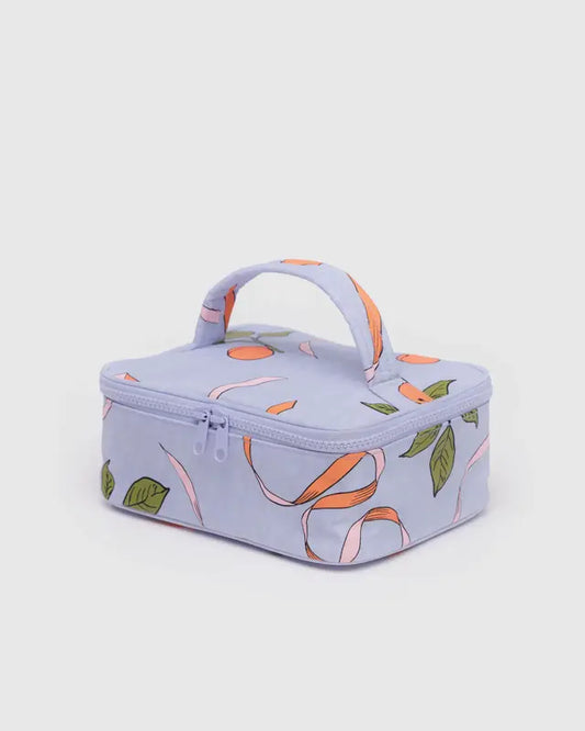 Small Cosmetic Case - Apricots & Ribbons