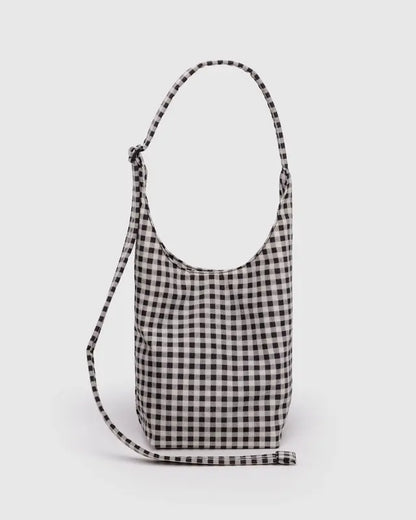 Small Nylon Sling - Black & White Gingham