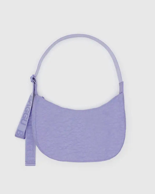Medium Nylon Crescent Bag - Wisteria