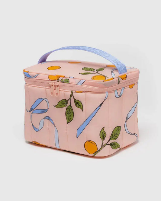 Puffy Lunch Bag - Apricots & Ribbons