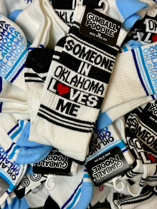 Someone In Oklahoma Loves Me Socks