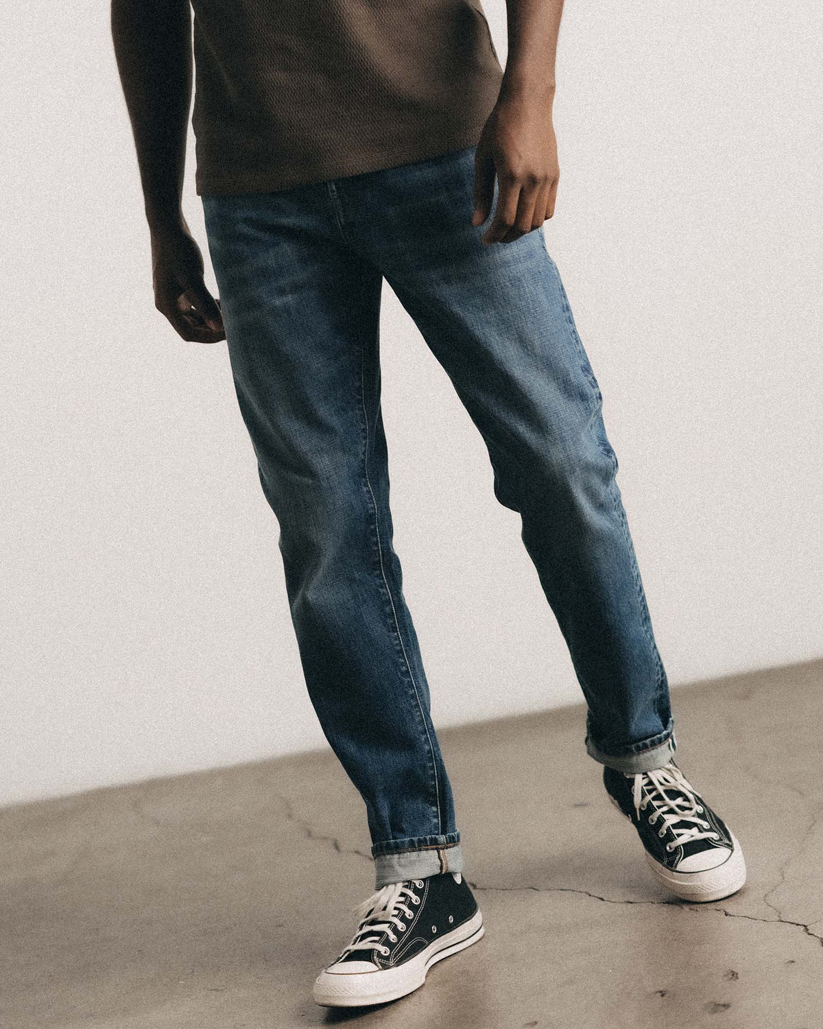 The Slim Jean - Mid Wash Organic Selvedge