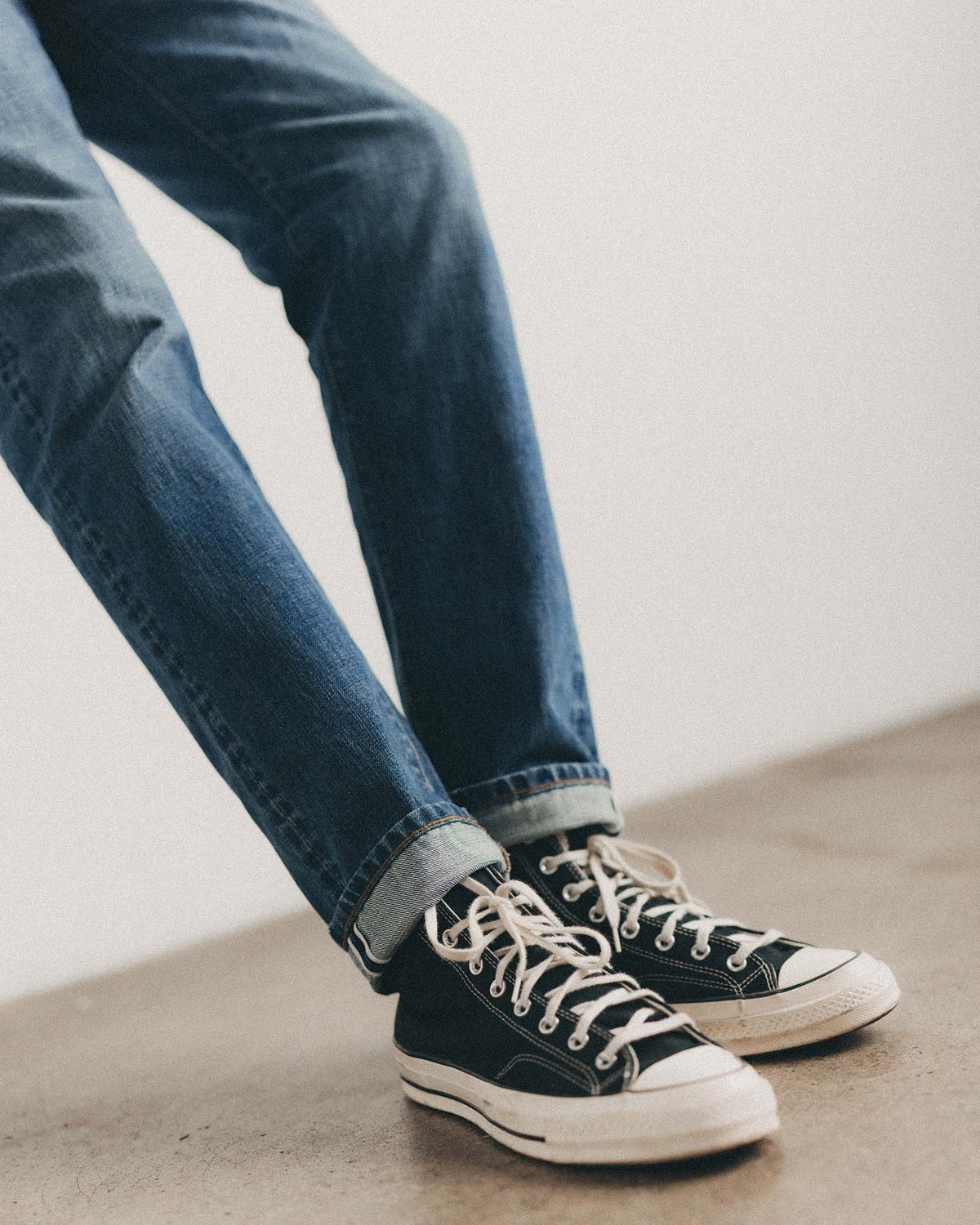 The Slim Jean - Mid Wash Organic Selvedge