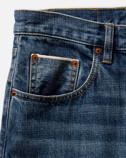 The Slim Jean - Mid Wash Organic Selvedge