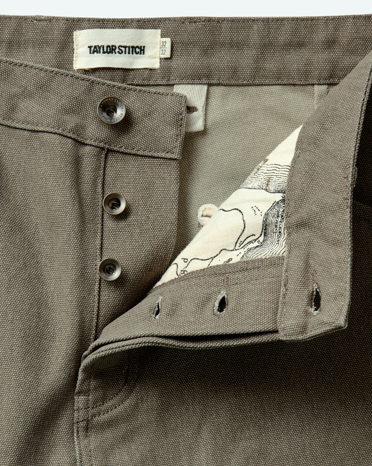 The Camp Pant - Stone Chipped Canvas