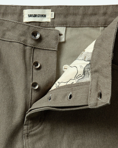 The Camp Pant - Stone Chipped Canvas