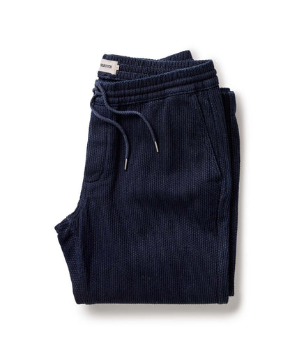 The Après Pant - Rinsed Indigo Sashiko