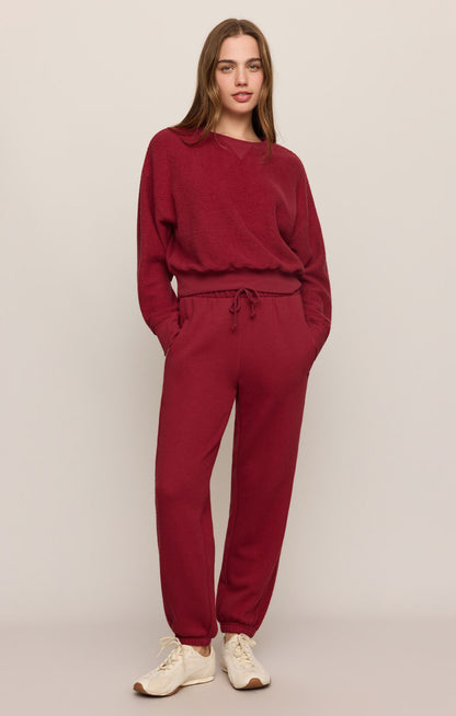 Basecamp Textured Jogger Sweatpant - Red Dahlia