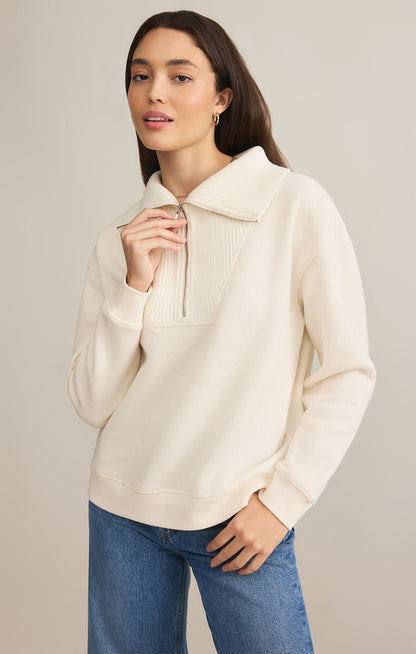 Sonata Fleece Sweatshirt - Sea Salt