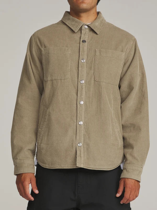 Harold Corduroy Shirt - Khaki