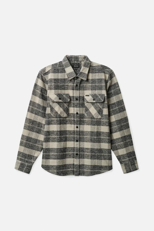 Bowery Heavy Weight L/S Flannel - Black/Charcoal