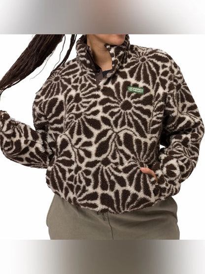 High Desert Wildflowers High Pile Fleece Jacket