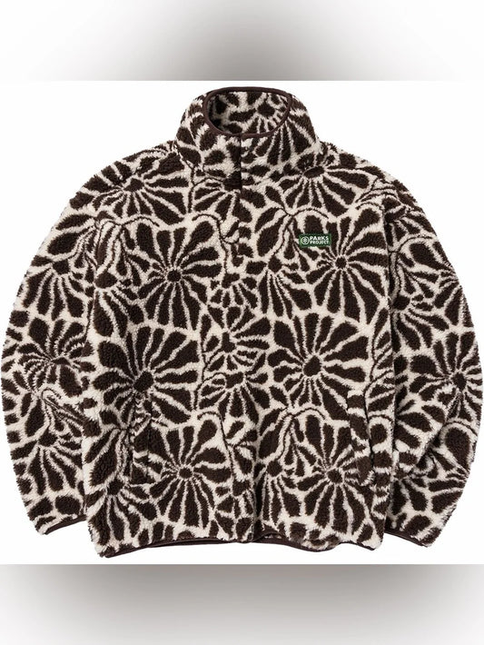 High Desert Wildflowers High Pile Fleece Jacket