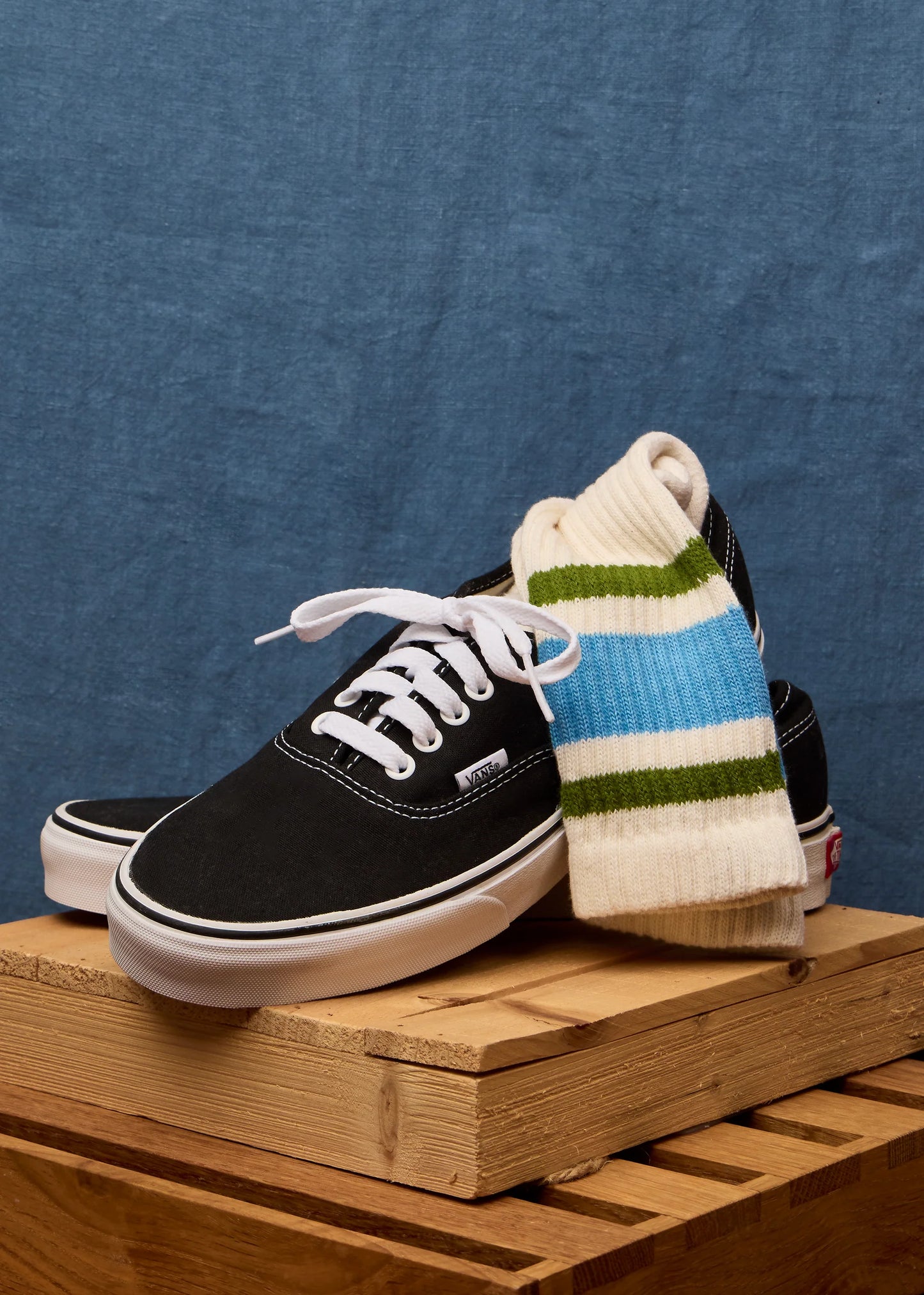 The Retro Stripe - Blue Chive