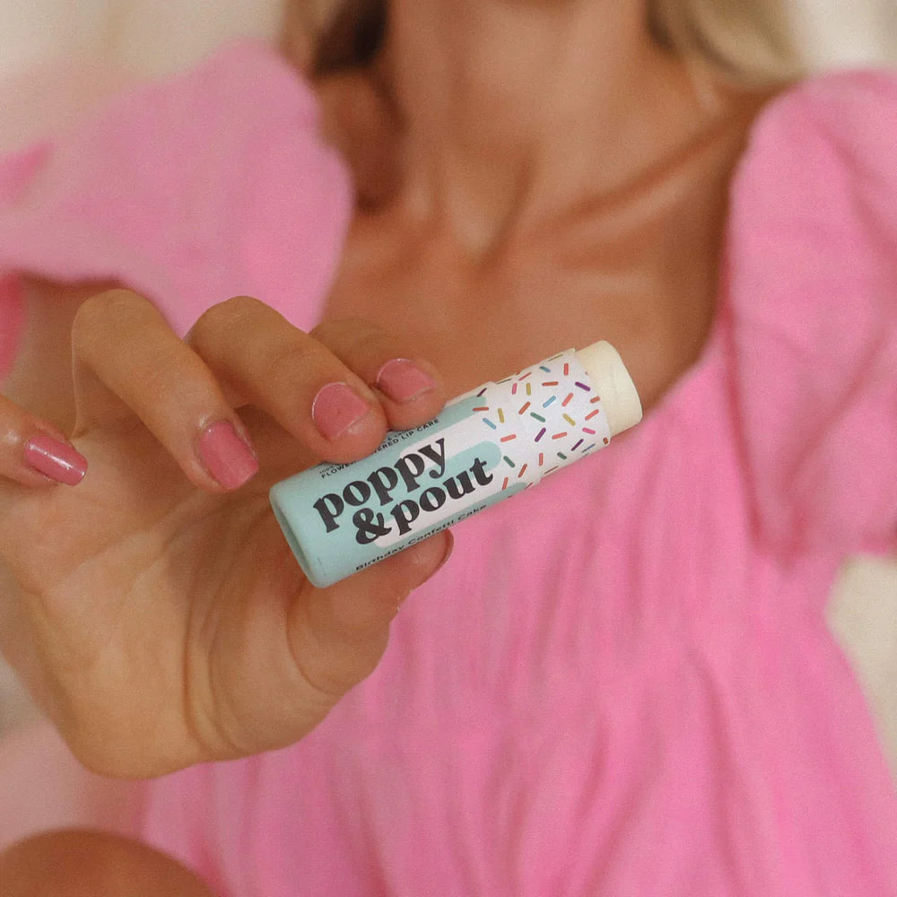 Lip Balm - Birthday Confetti Cake - Blue