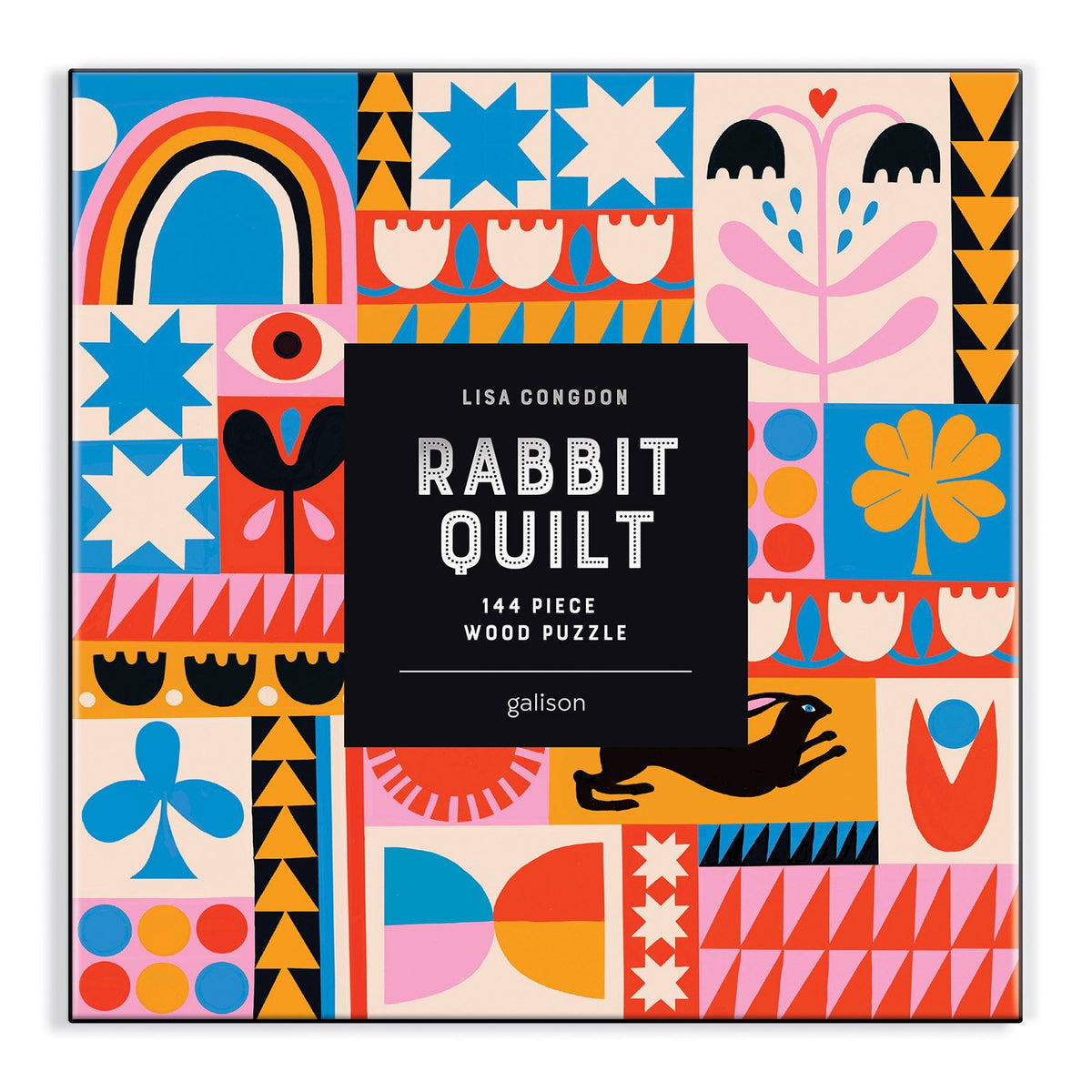 Lisa Congdon Rabbit Quilt 144pc Puzzle