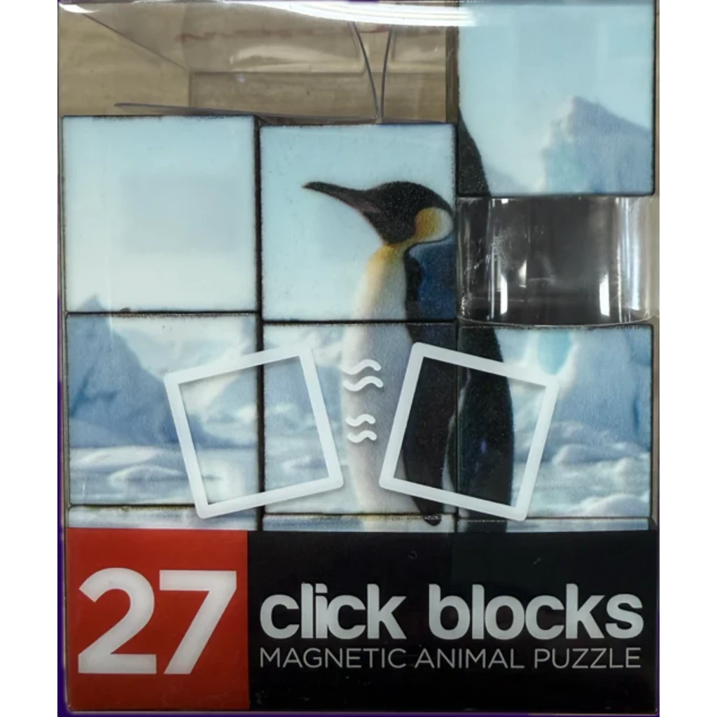 Click Blocks - Magnetic 27 pc Animals Puzzle
