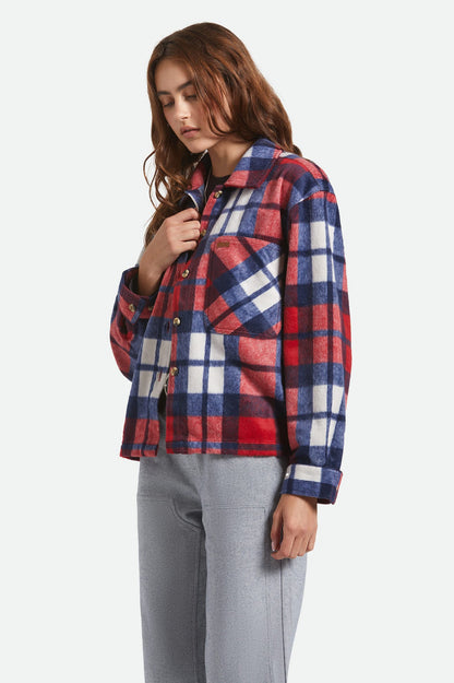 Bowery Women's Soft Brushed Flannel - Adrenaline Rush/Navy