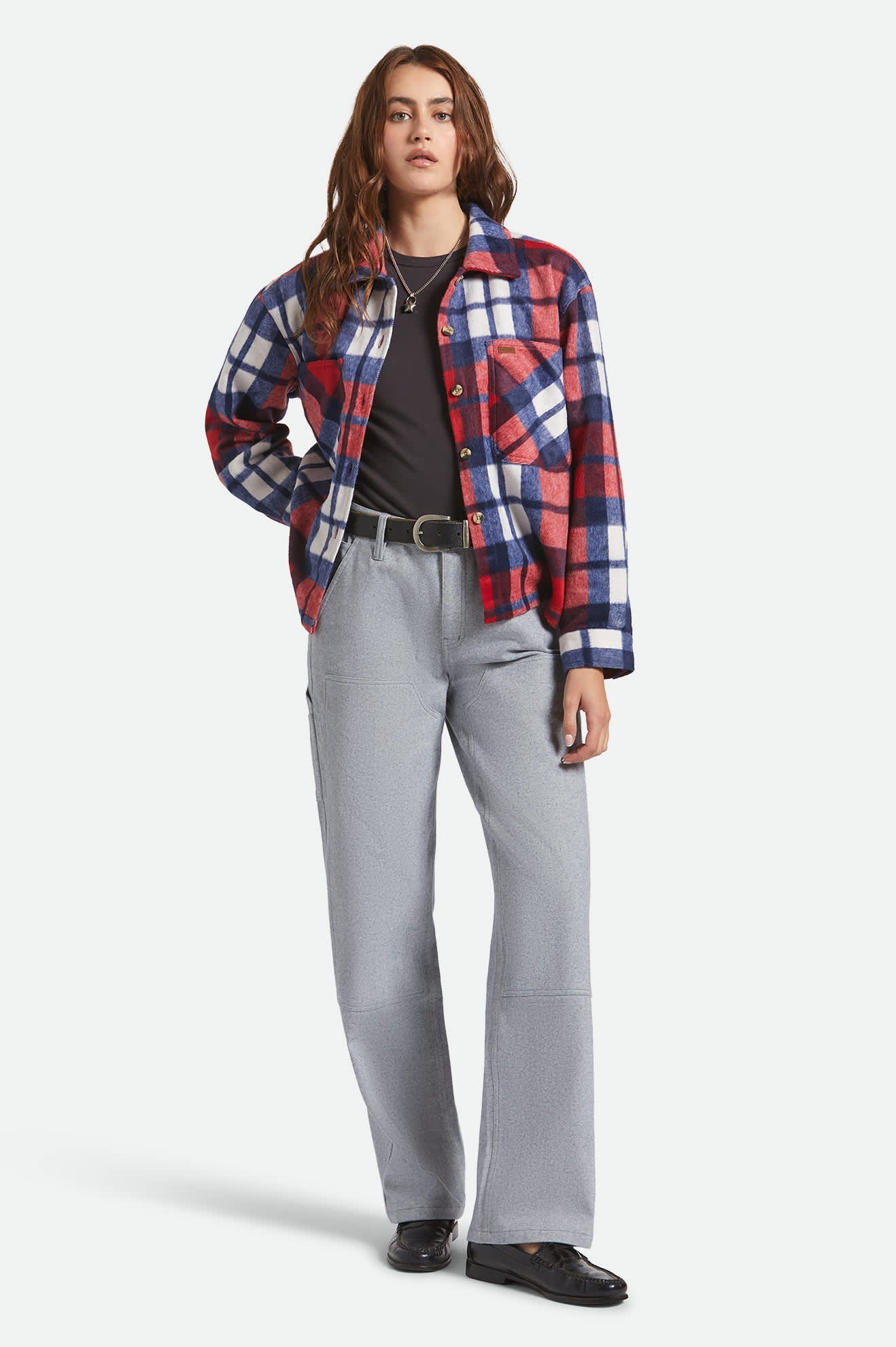 Bowery Women's Soft Brushed Flannel - Adrenaline Rush/Navy