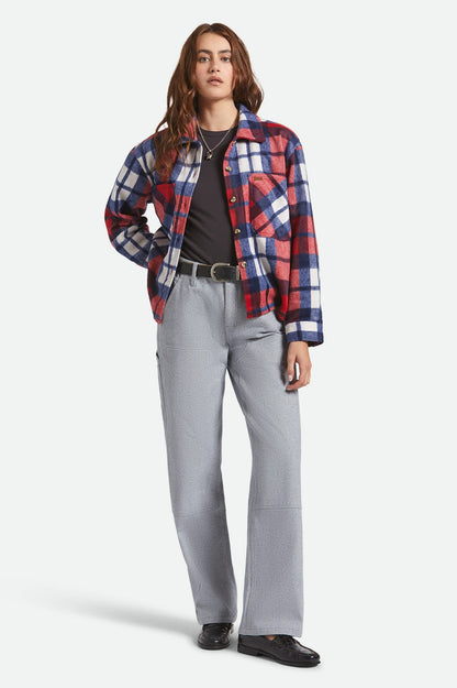 Bowery Women's Soft Brushed Flannel - Adrenaline Rush/Navy