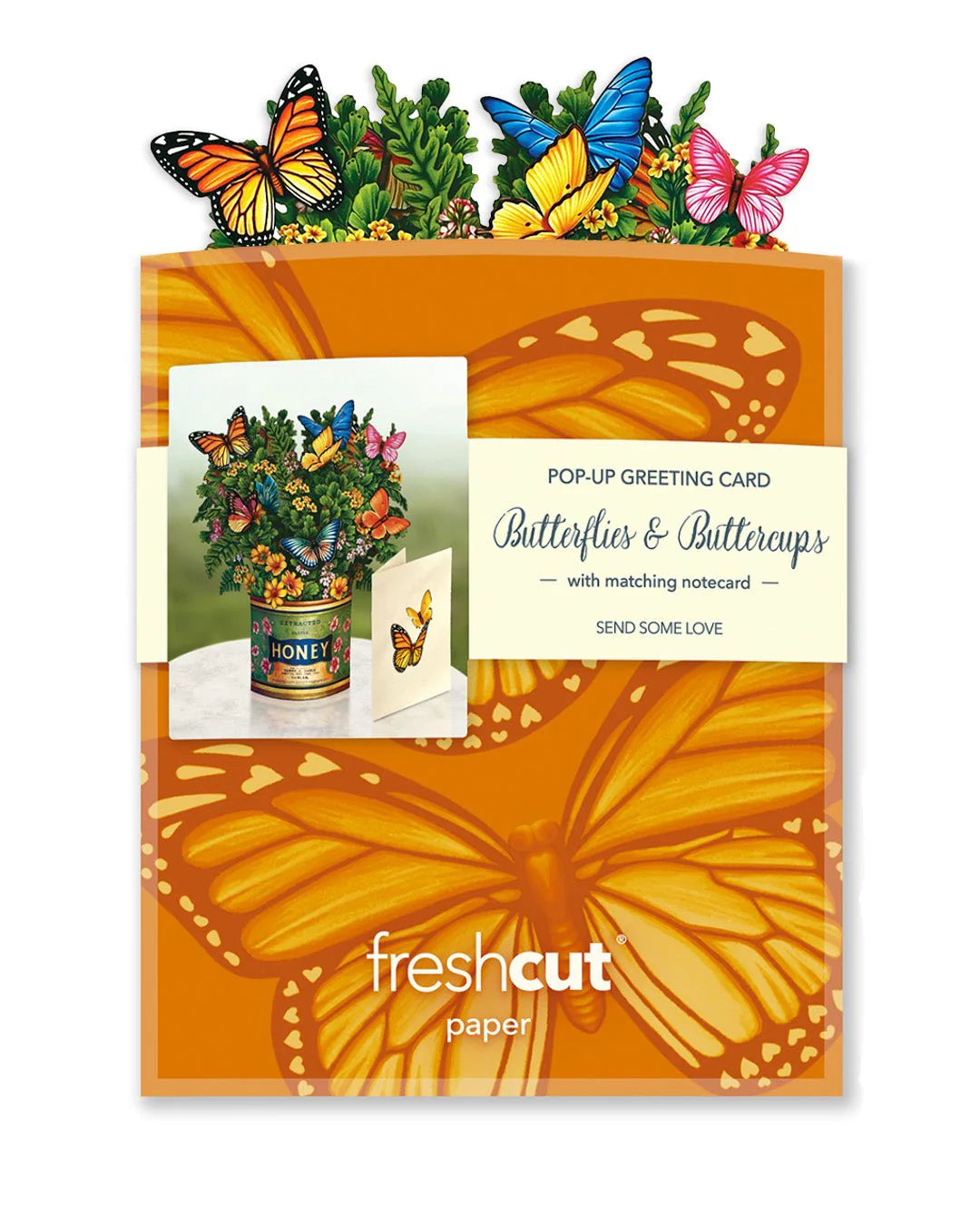 Mini Butterfly & Buttercup Pop Up Card