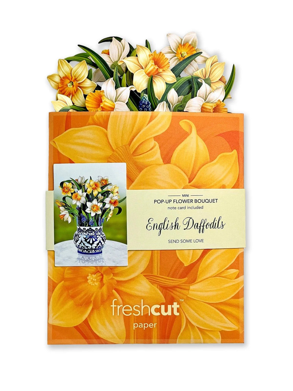 Mini English Daffodil Pop Up Card