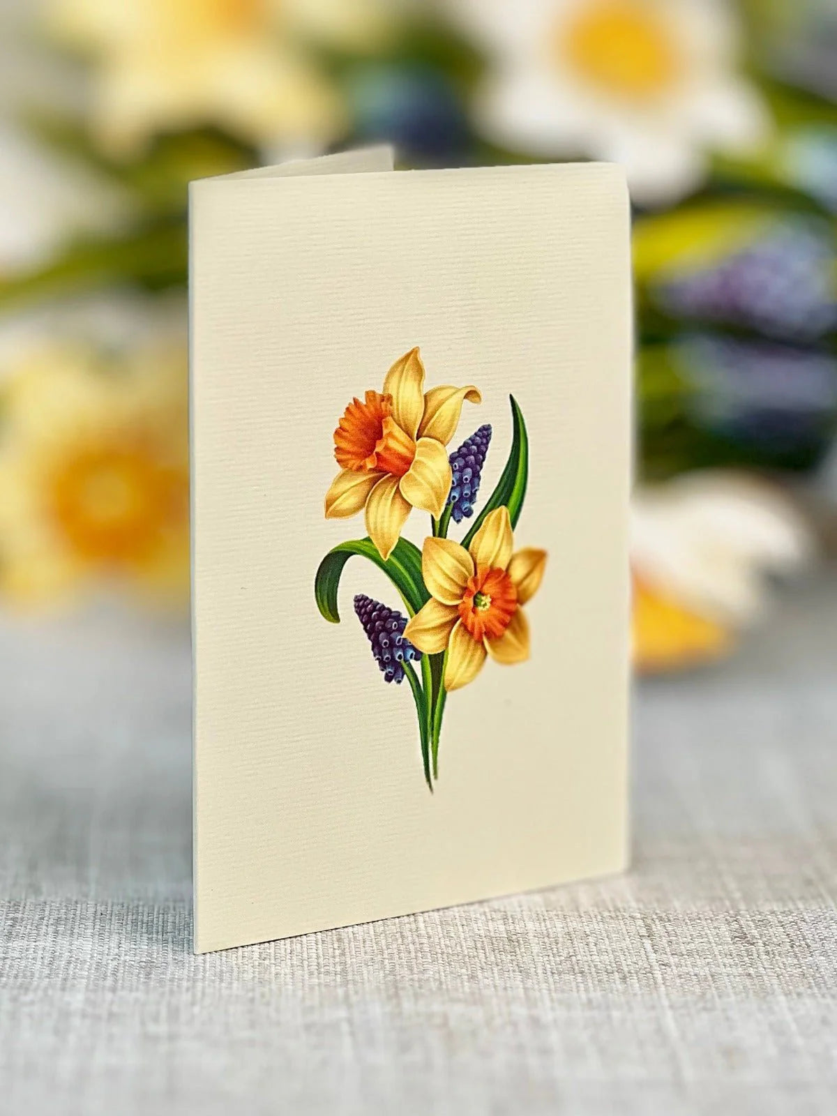 Mini English Daffodil Pop Up Card