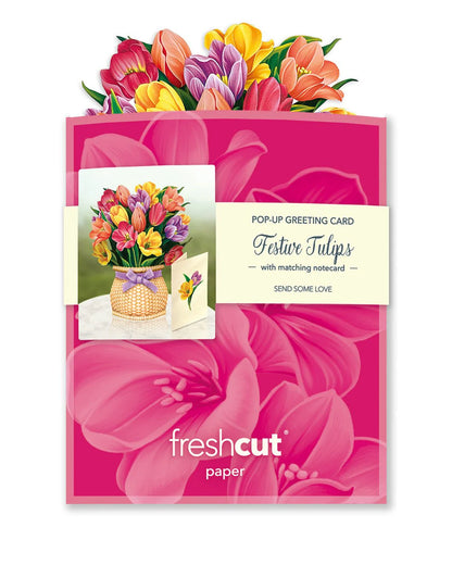 Mini Festive Tulips Pop Up Card