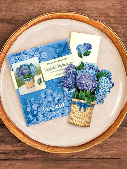 Mini Nantucket Hydrangea Pop Up Card