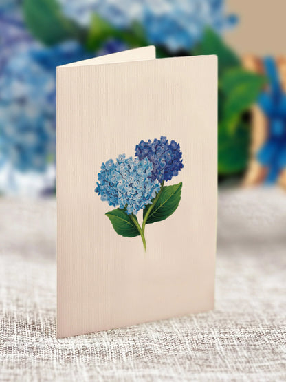 Mini Nantucket Hydrangea Pop Up Card