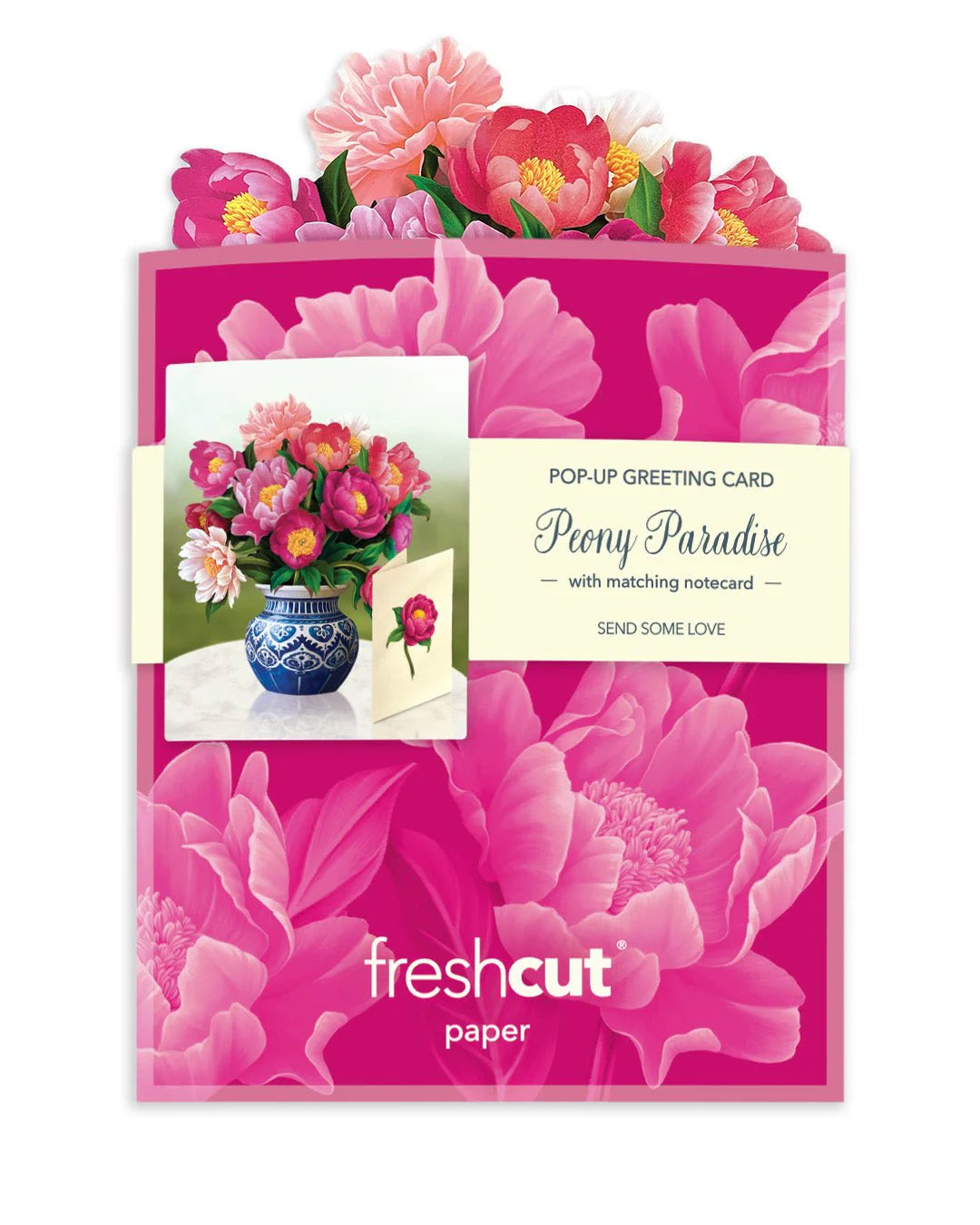 Mini Peony Paradise Pop Up Card