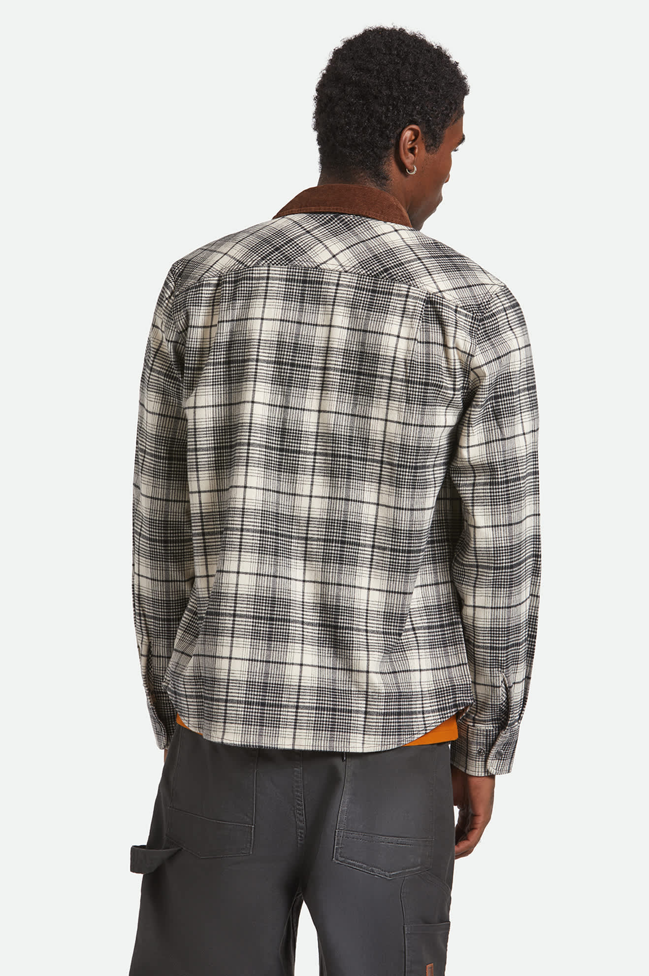 Builders Bowery Perf Flannel - Off White/Black