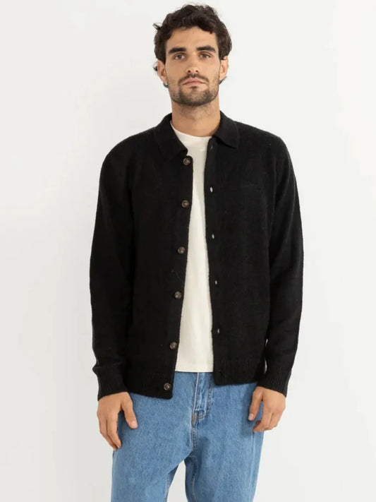 Mohair Button Up Knit Cardigan