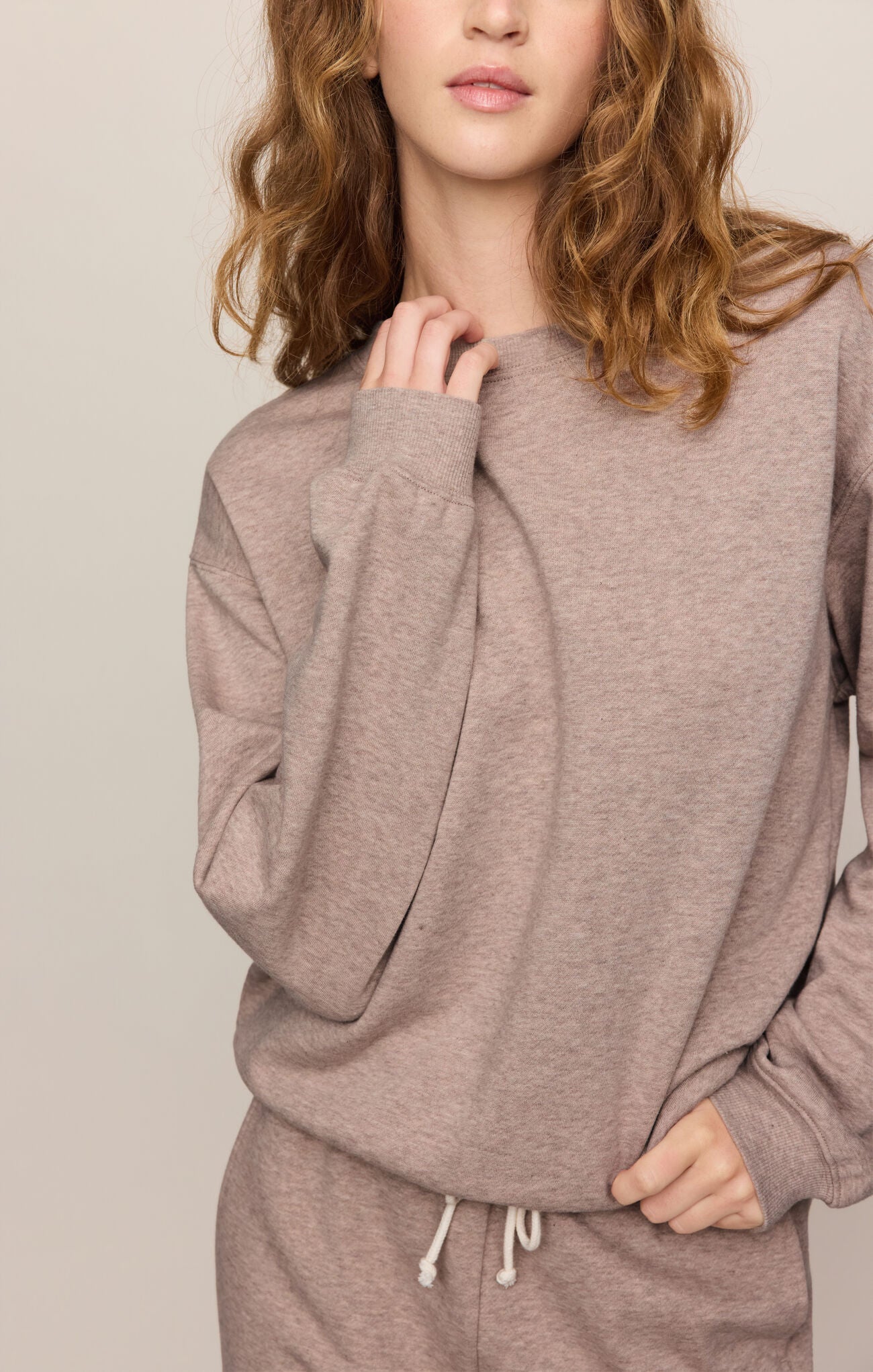 Boyfriend Sweatshirt - Heather Ash