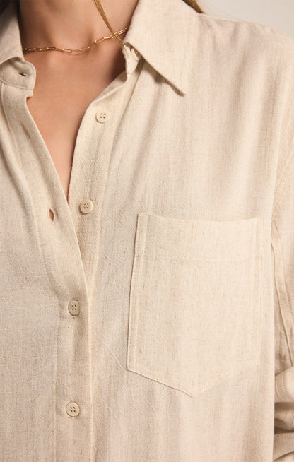 Dover Linen Dress - Flax